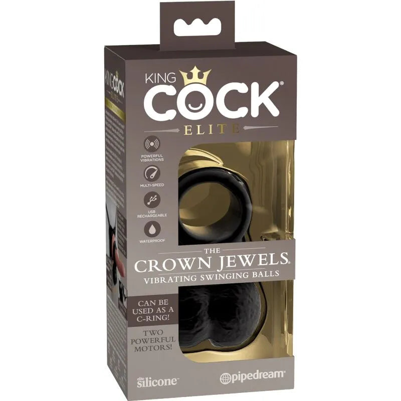 Boules vibrantes silicone noires étanches avec télécommande, 10 modes, emballage élégant, usage aquatique.