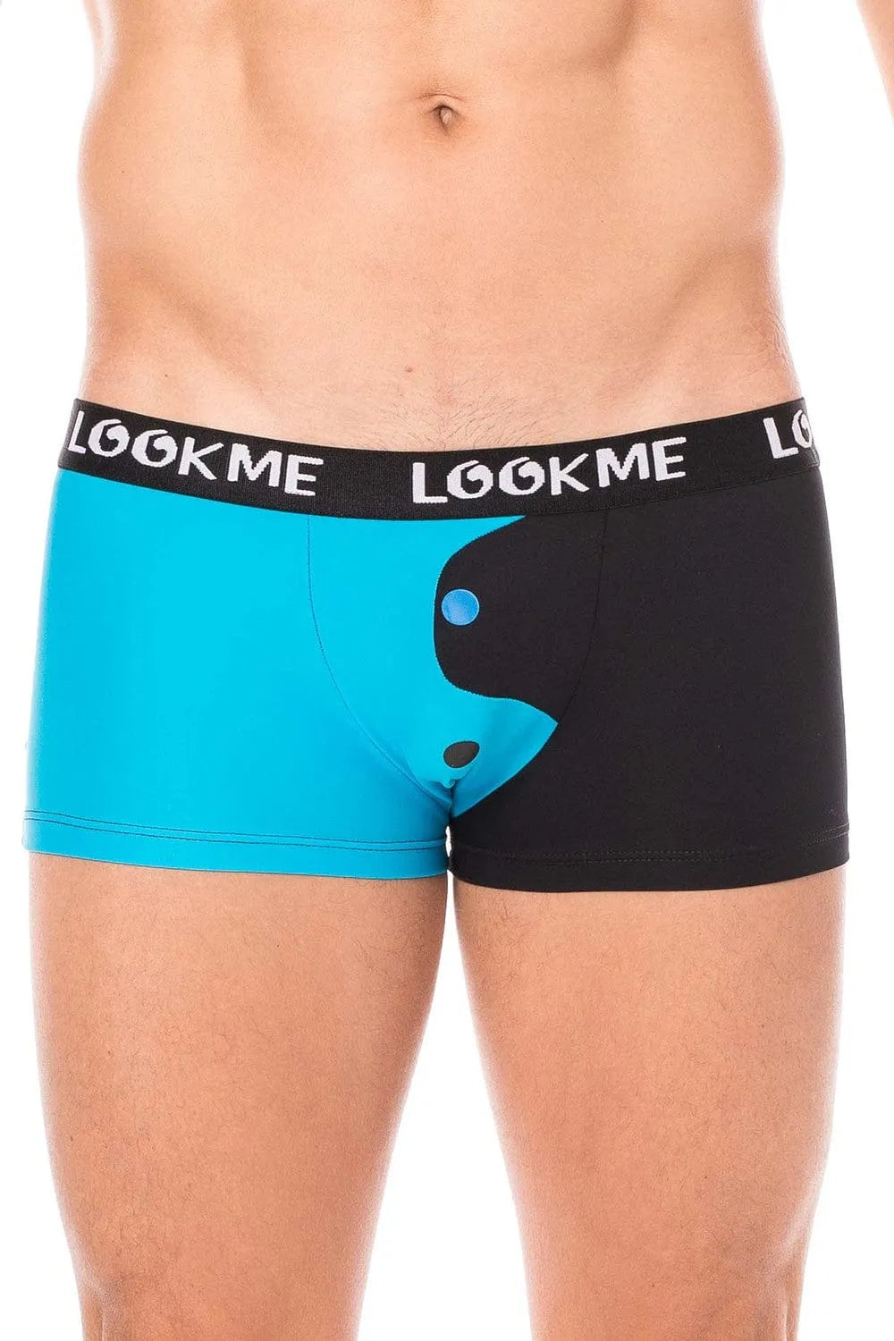 Boxer Yin Yang Noir Bleu Confortable