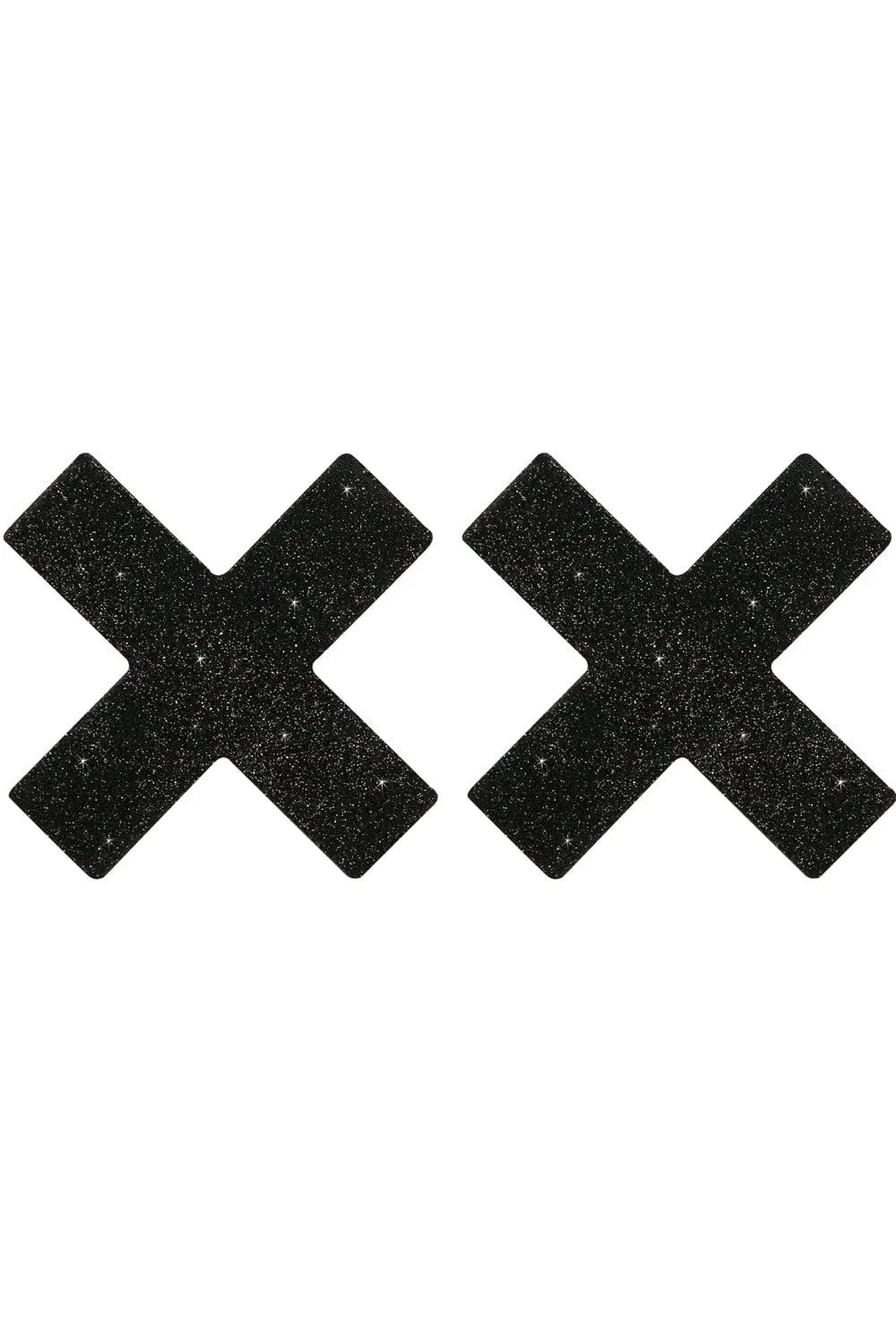 Cache-Tétons Adhésifs Noirs Scintillants