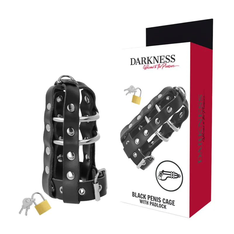 Cage De Chasteté Cuir Végétalien Hypoallergénique