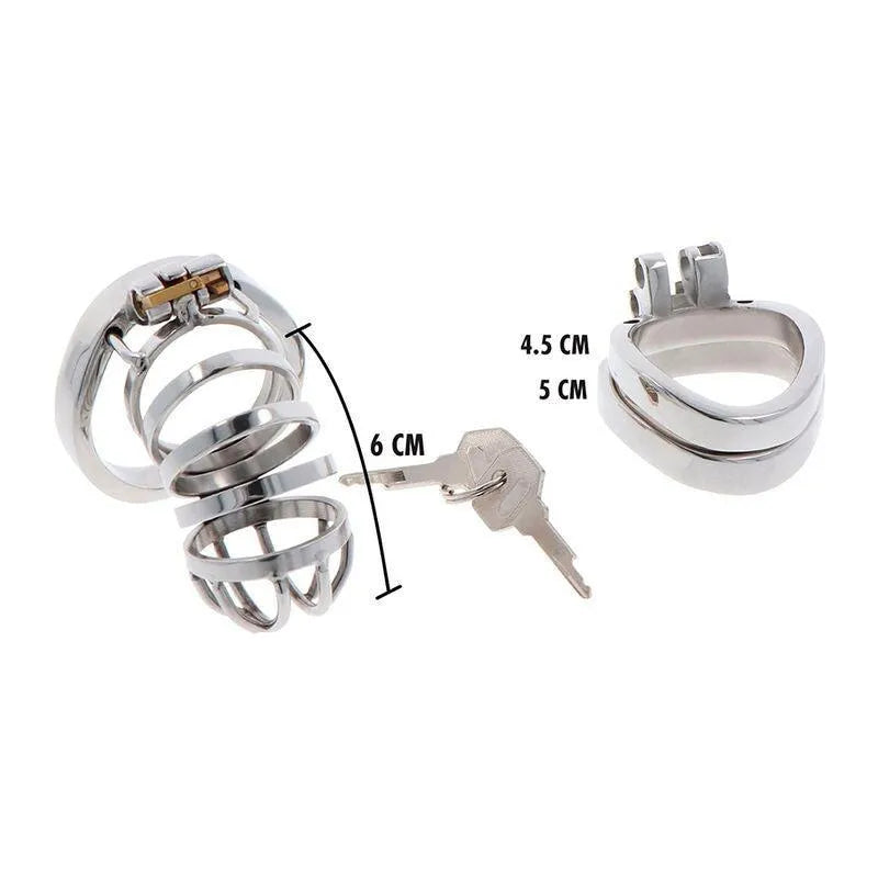 Cage De Chasteté En Métal Inoxydable