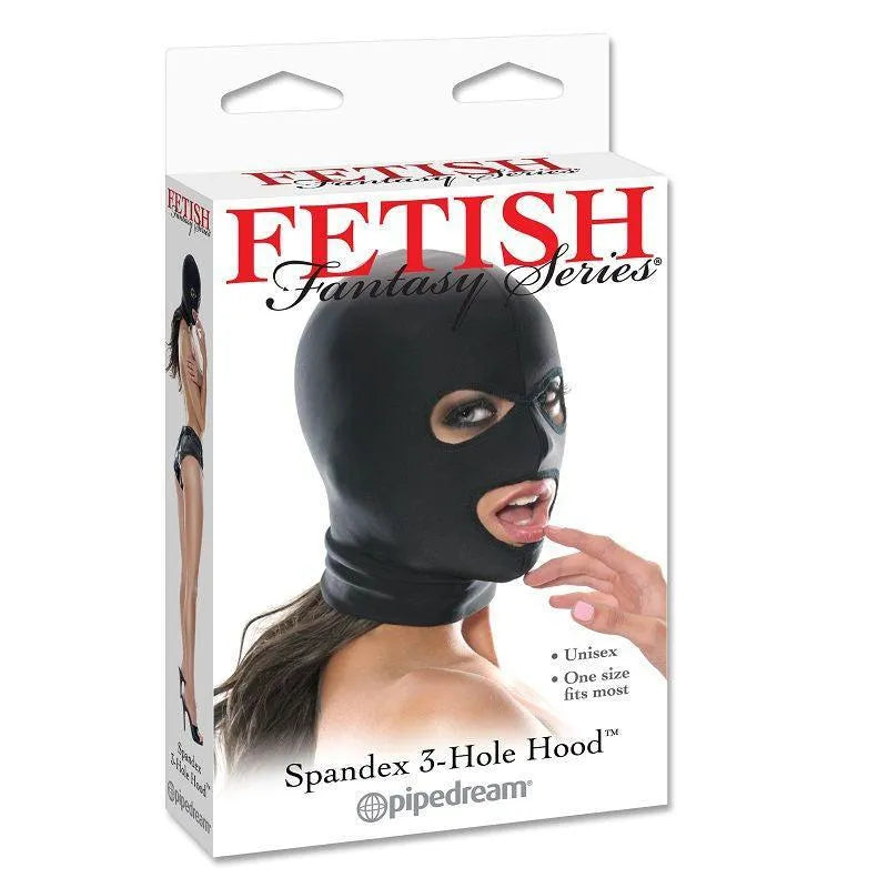 Cagoule Bdsm En Spandex À 3 Trous