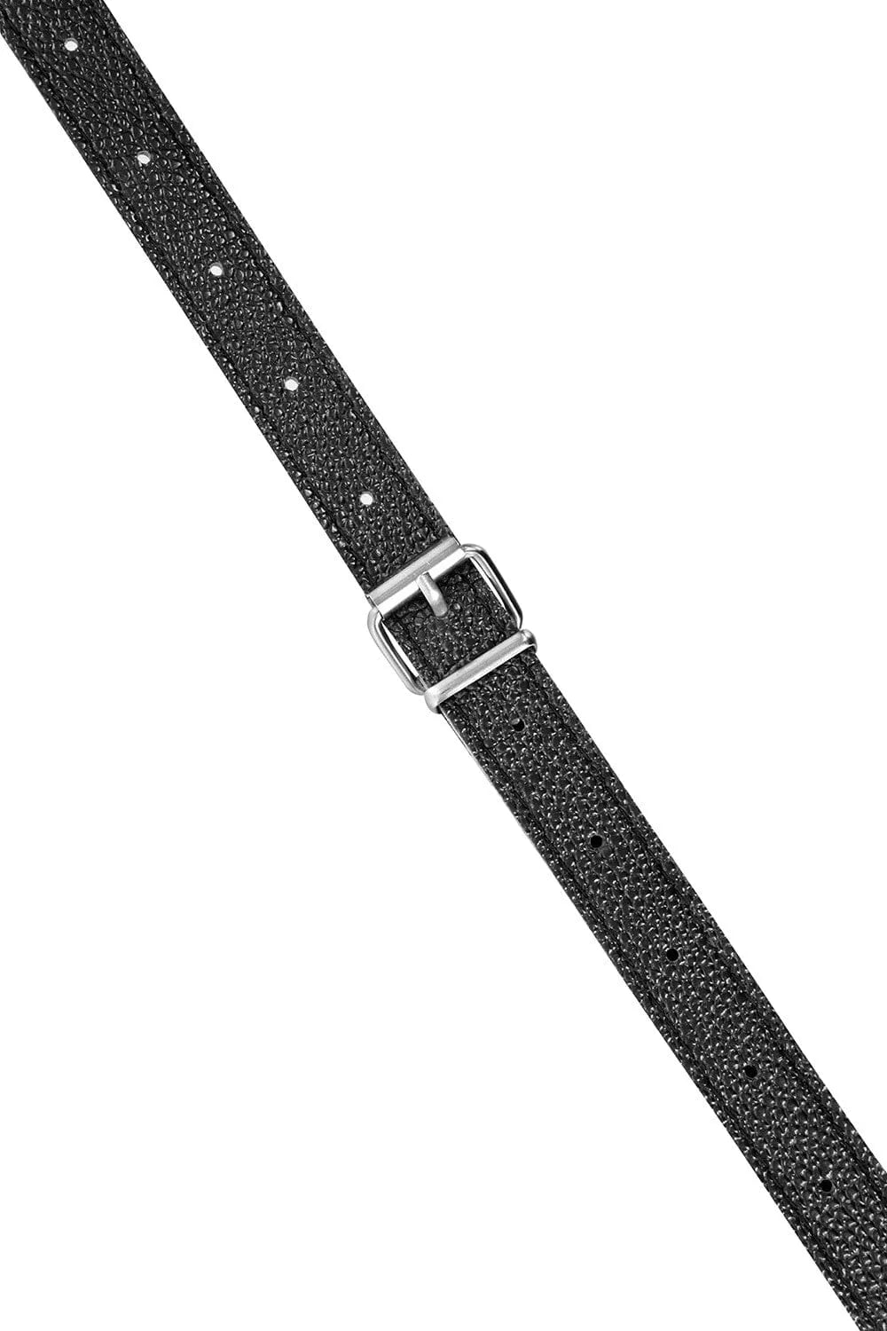 Ceinture Double Gode Vibrant Noir Ajustable