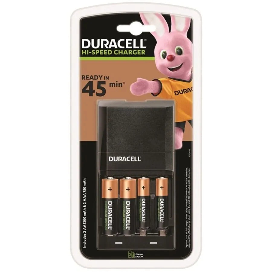 Chargeur Rapide Duracell Avec Led 45Min