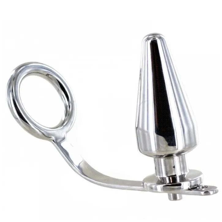 Cockring BDSM acier plug anal intensité maximale