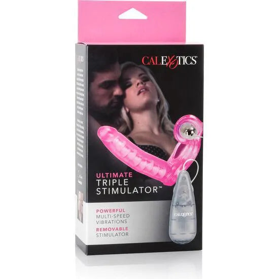 Cockring Double Pénétration Vibrante En Gelée