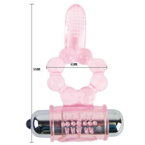 Cockring Double Vibration Stimulation Clitoris Anal