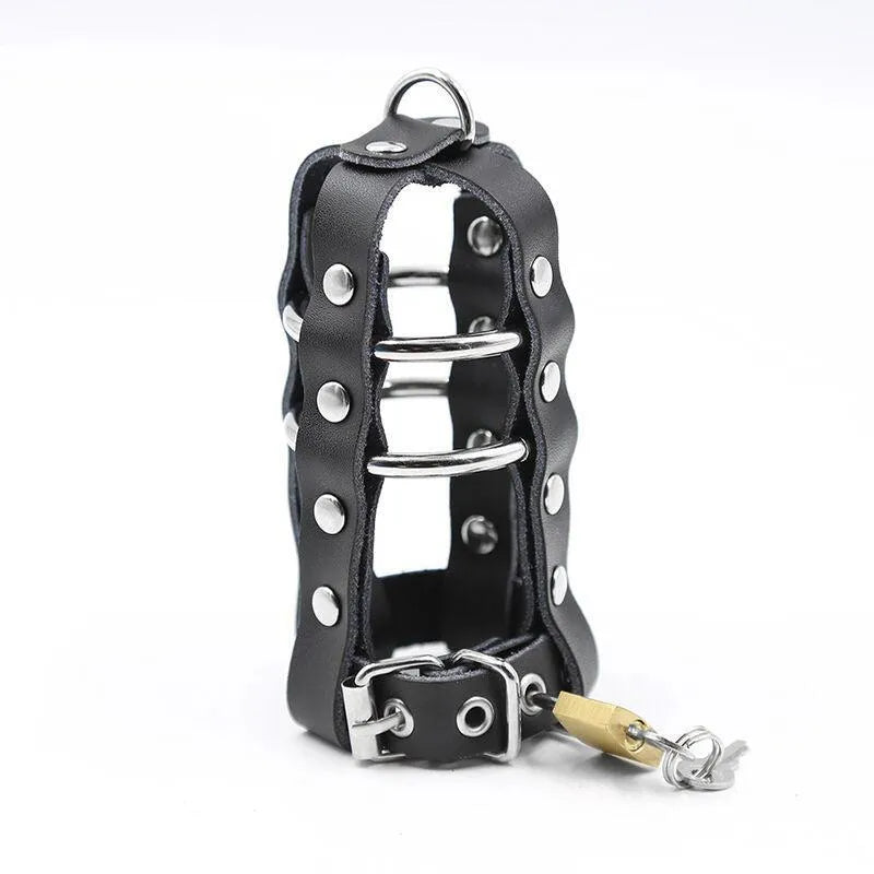 Cockring Fétiche Avec Cadenas Et Sangle Ajustable