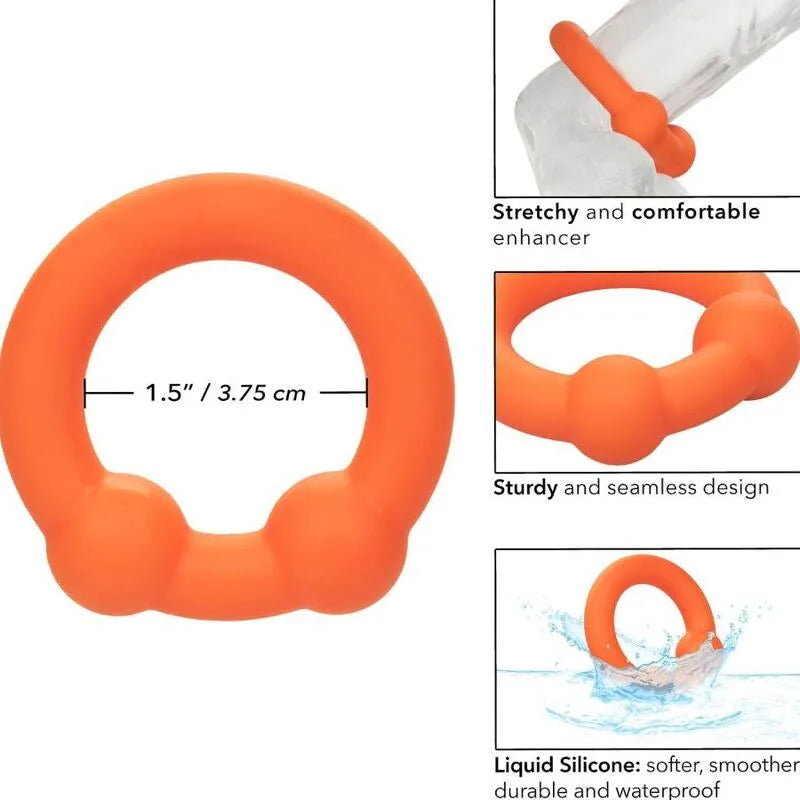 Cockring Silicone Liquide Double Boule