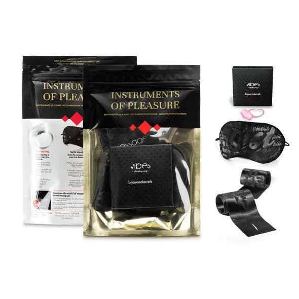 Cockring vibrant noir pour jeux intenses, design ergonomique, avec emballage élégant et accessoires inclus.