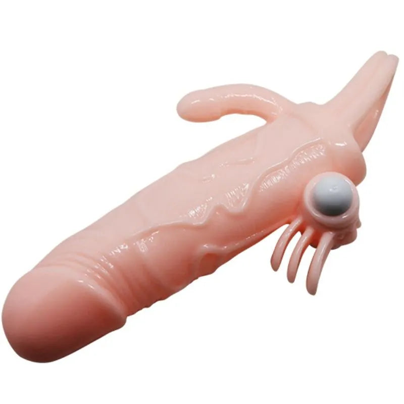 Cockring Vibrant Réaliste Avec Stimulateur Anal