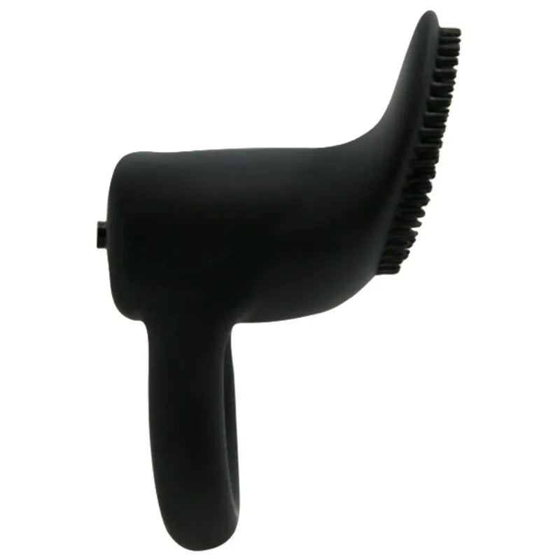 Cockring Vibrant Silicone Noir Qualité Médicale