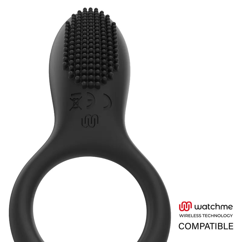 Cockring Vibrant Silicone Noir Rechargeable