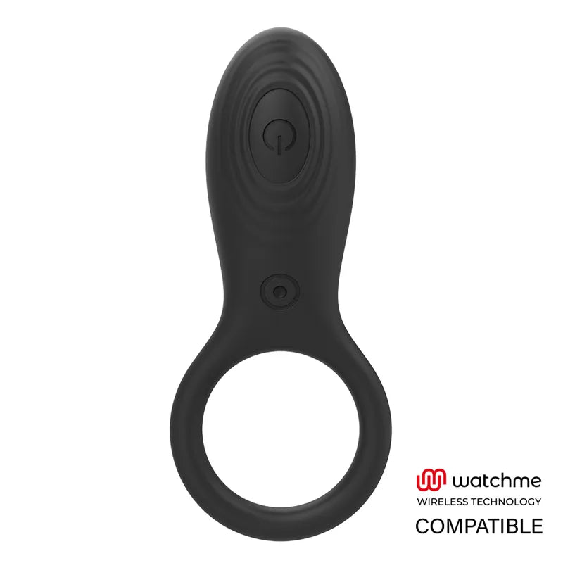 Cockring Vibrant Silicone Noir Rechargeable