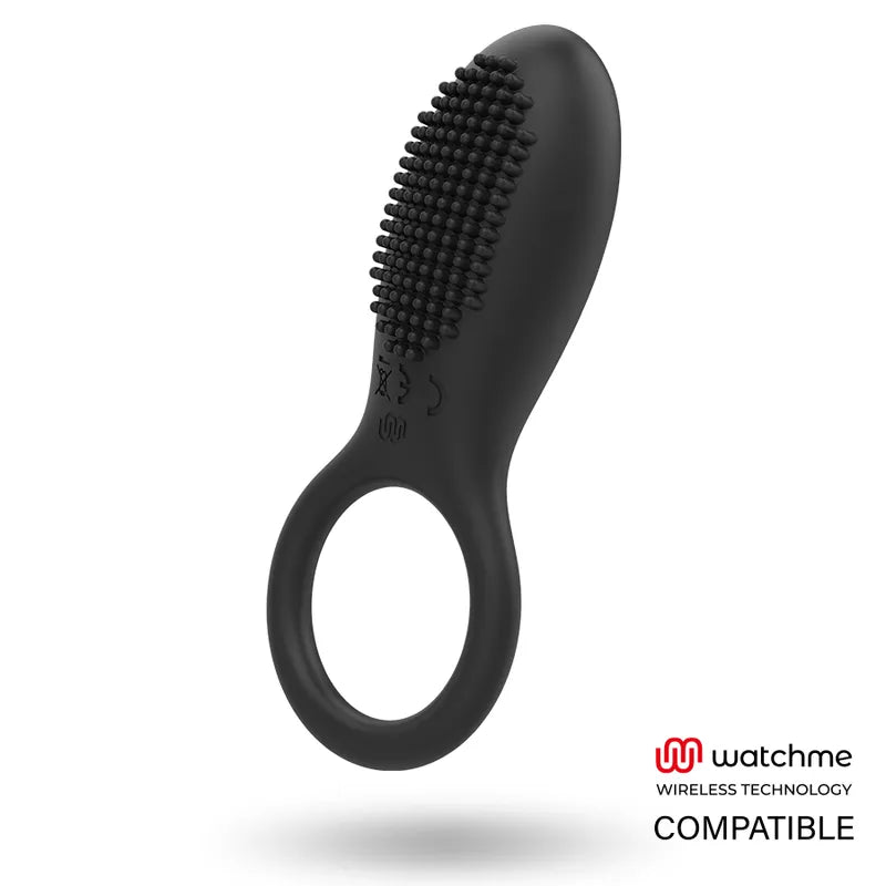 Cockring Vibrant Silicone Noir Rechargeable