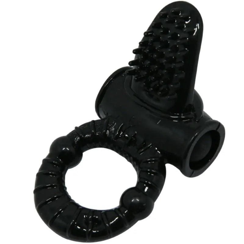 Cockring Vibrant Silicone Noir Stimulation Clitoridienne Couples