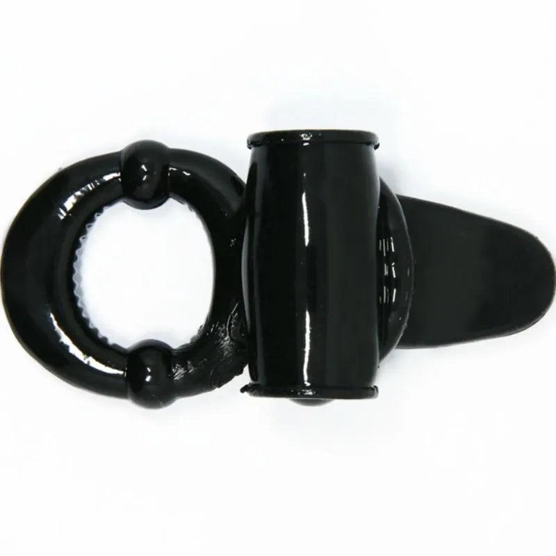 Cockring Vibrant Silicone Noir Stimulation Clitoridienne Couples