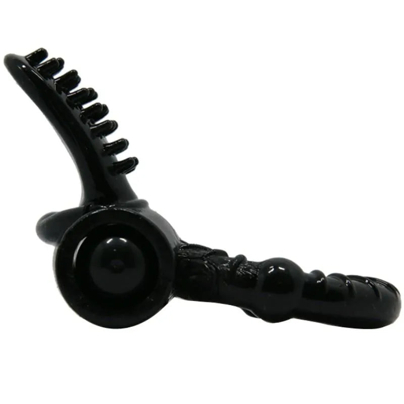 Cockring Vibrant Silicone Noir Stimulation Clitoridienne Couples