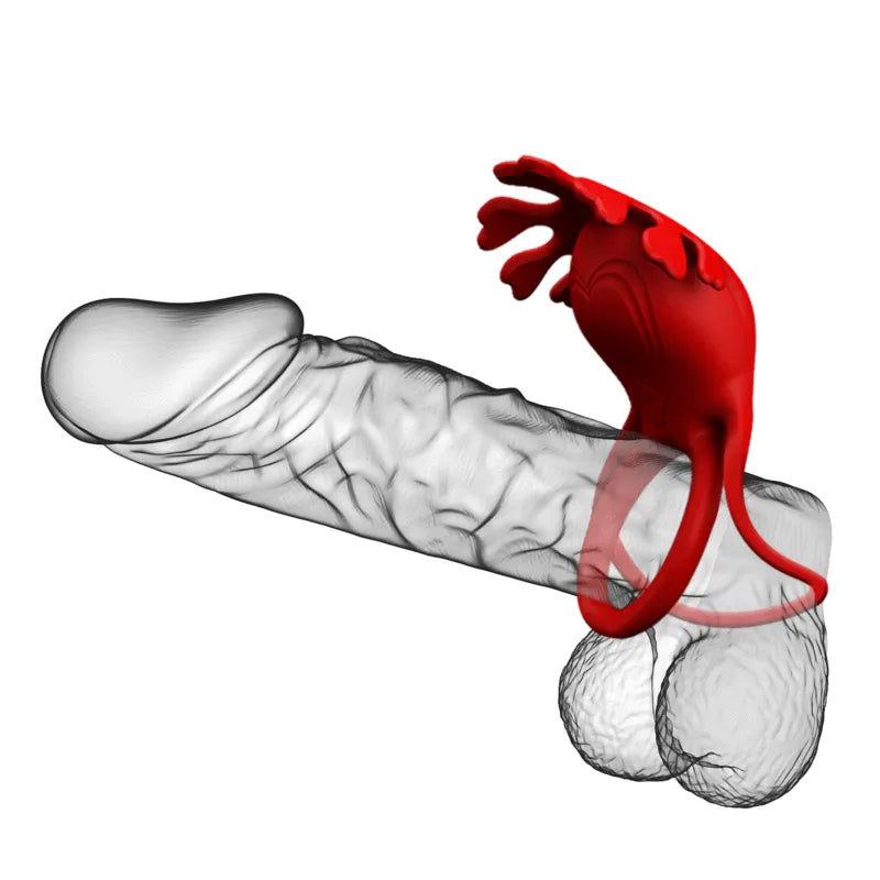Cockring Vibrant Silicone Rechargeable Rouge