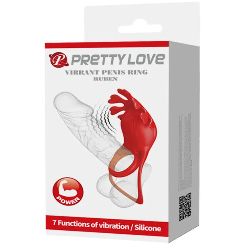 Cockring Vibrant Silicone Rechargeable Rouge