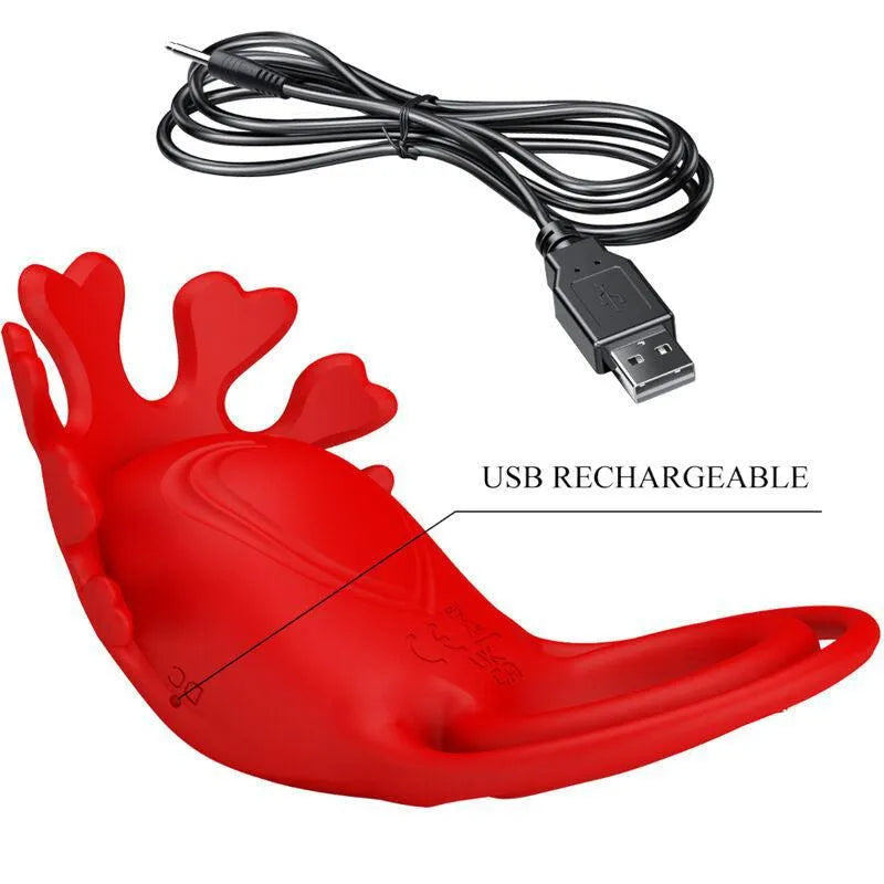 Cockring Vibrant Silicone Rechargeable Rouge
