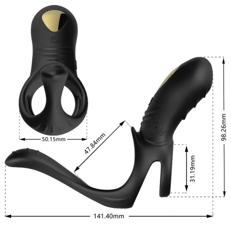Cockring Vibrant Silicone Rechargeable Étanche