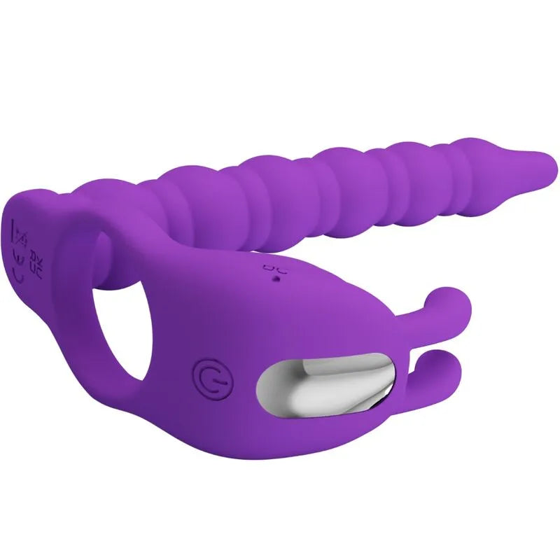 Cockring Vibrateur Prostatique Silicone Waterproof