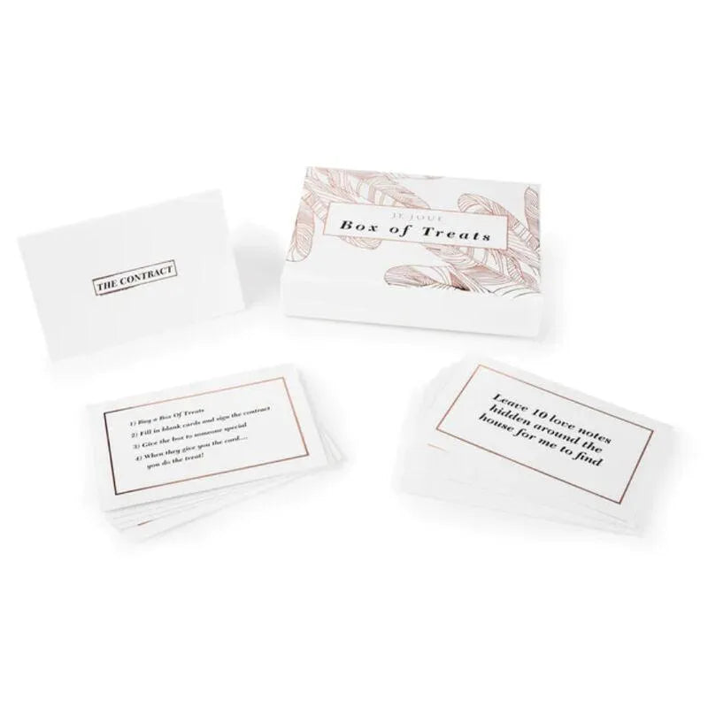 Coffret Je Joue Édition Limitée, motif plume or rose, articles bien-être sexuel, luxe et intimité, cadeau élégant.