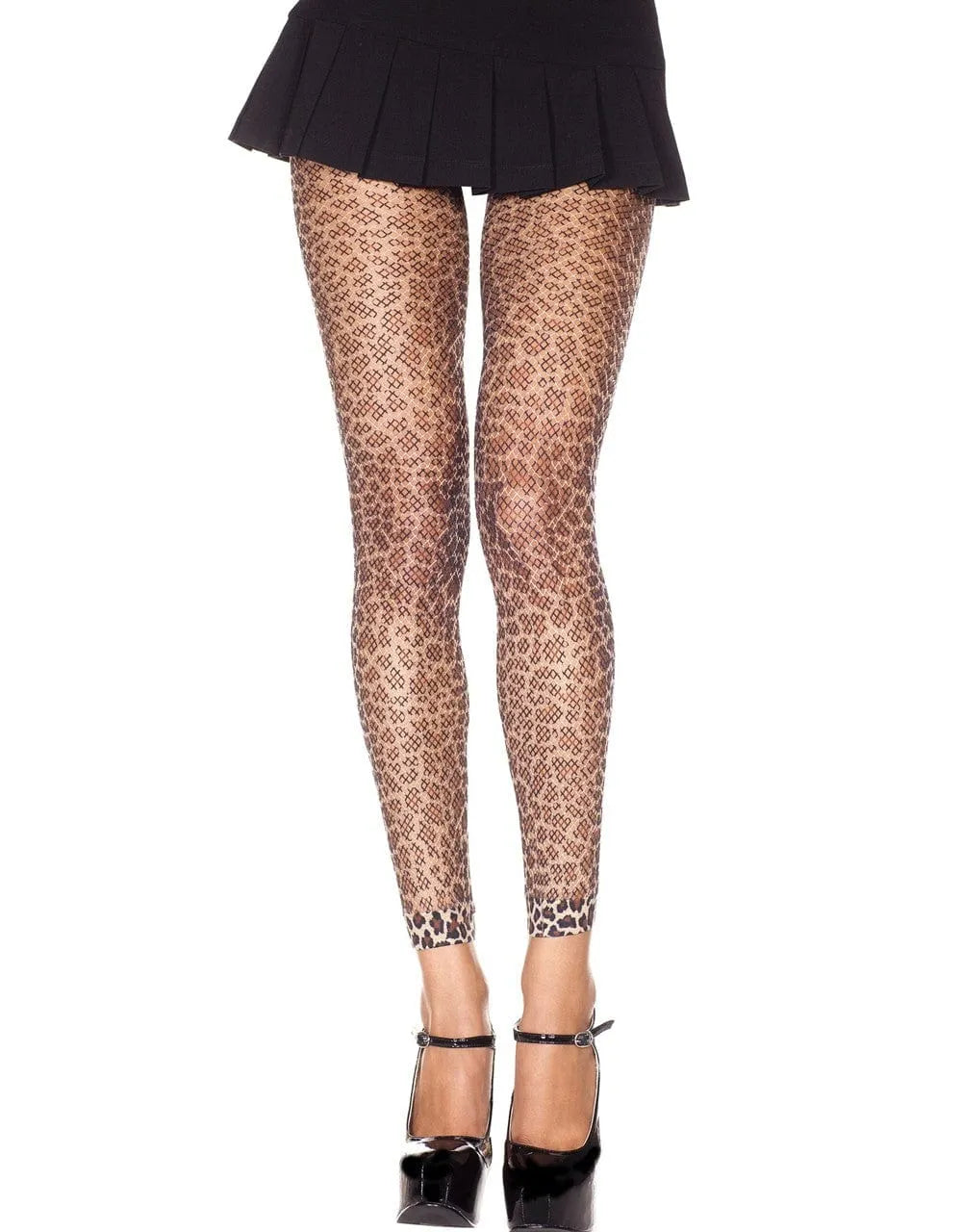 Collant Legging Résille Léopard Transparent Sexy