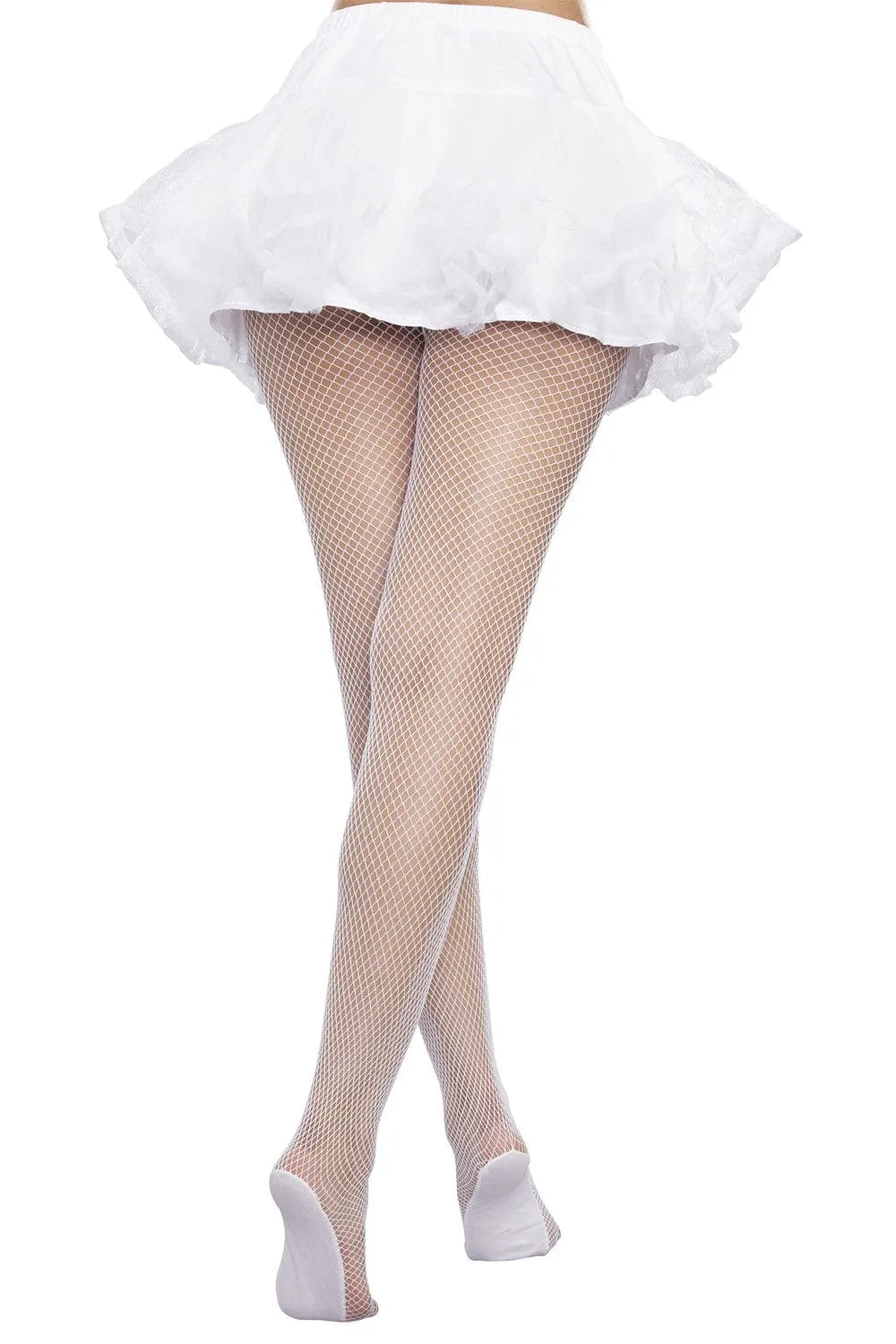 Collant Résille Blanc Grande Taille Confortable