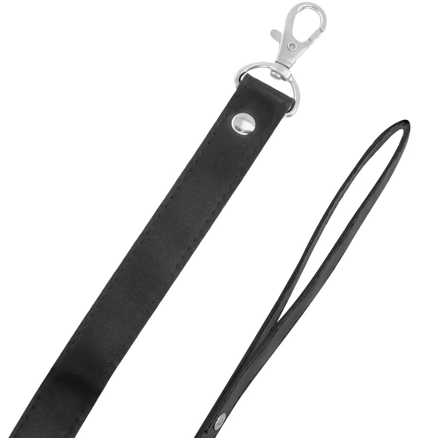 Collier de posture BDSM noir en cuir PVC avec boucle métallique, design élégant et rembourrage confortable.