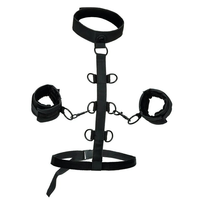 Collier De Retenue Bondage En Cuir Végétalien
