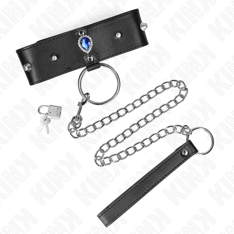 Colliers Bdsm Élégants En Cuir Et Métal