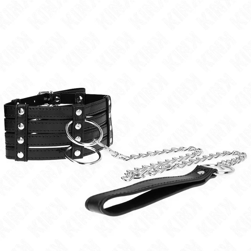 Colliers Et Laisses Bdsm En Cuir Élégant