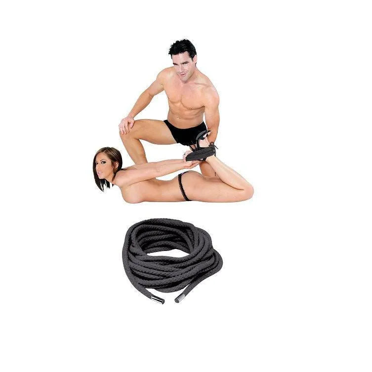 Corde bondage Shibari 35 pieds en soie japonaise, douce et résistante, épaisseur 1/4 pouce, pour techniques traditionnelles.