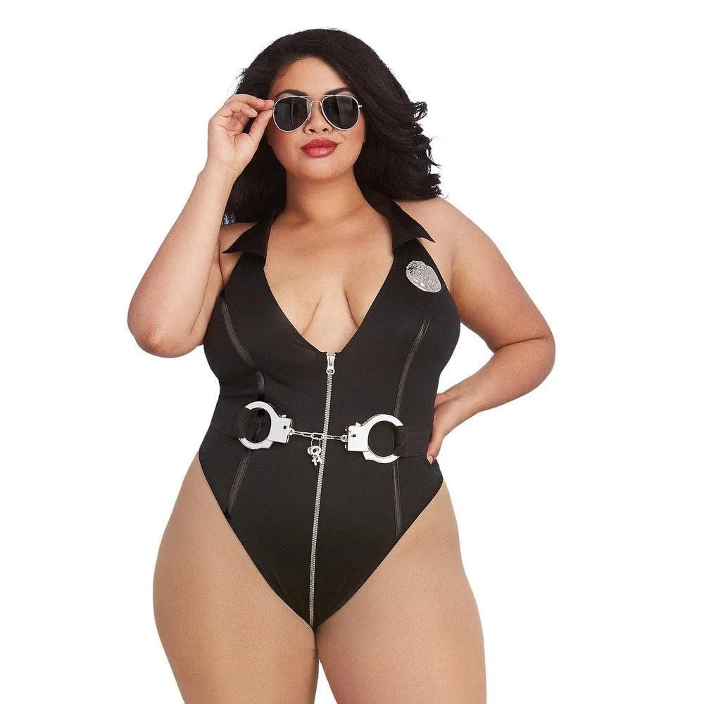 Costume Policière Grande Taille Extensible