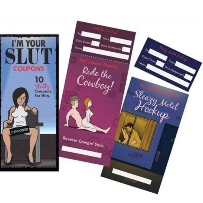 Coupons Sexy Humoristiques Pour Adultes