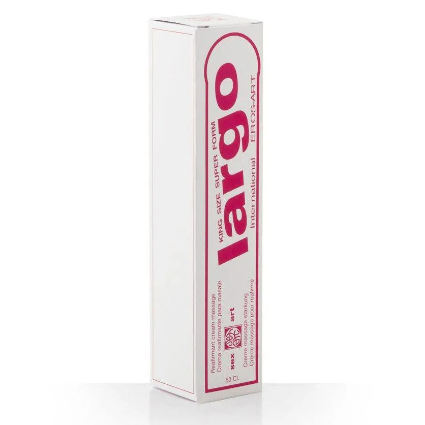 Crème agrandissement pénis, tube blanc et rouge, effet raffermissant et vasodilatateur, amélioration érection.