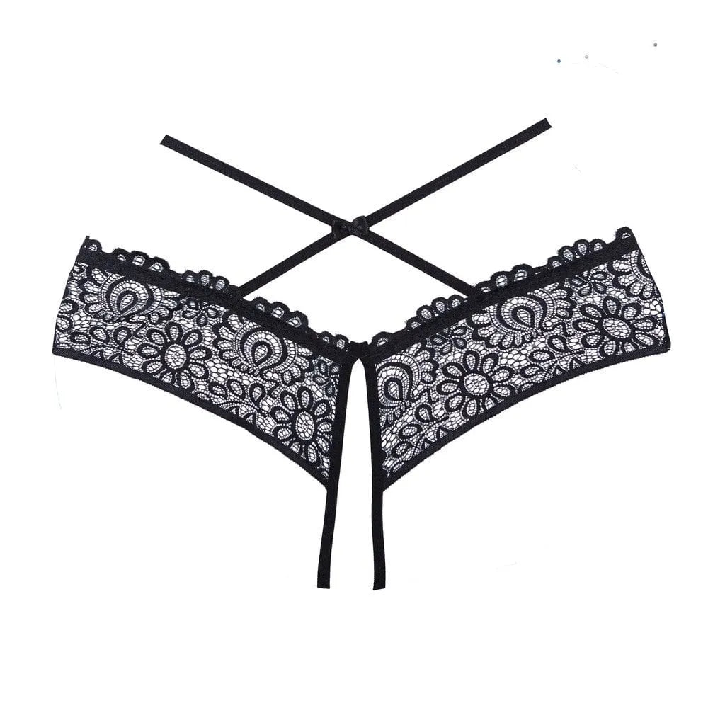 Culotte Dentelle Noire Ouverte Allure