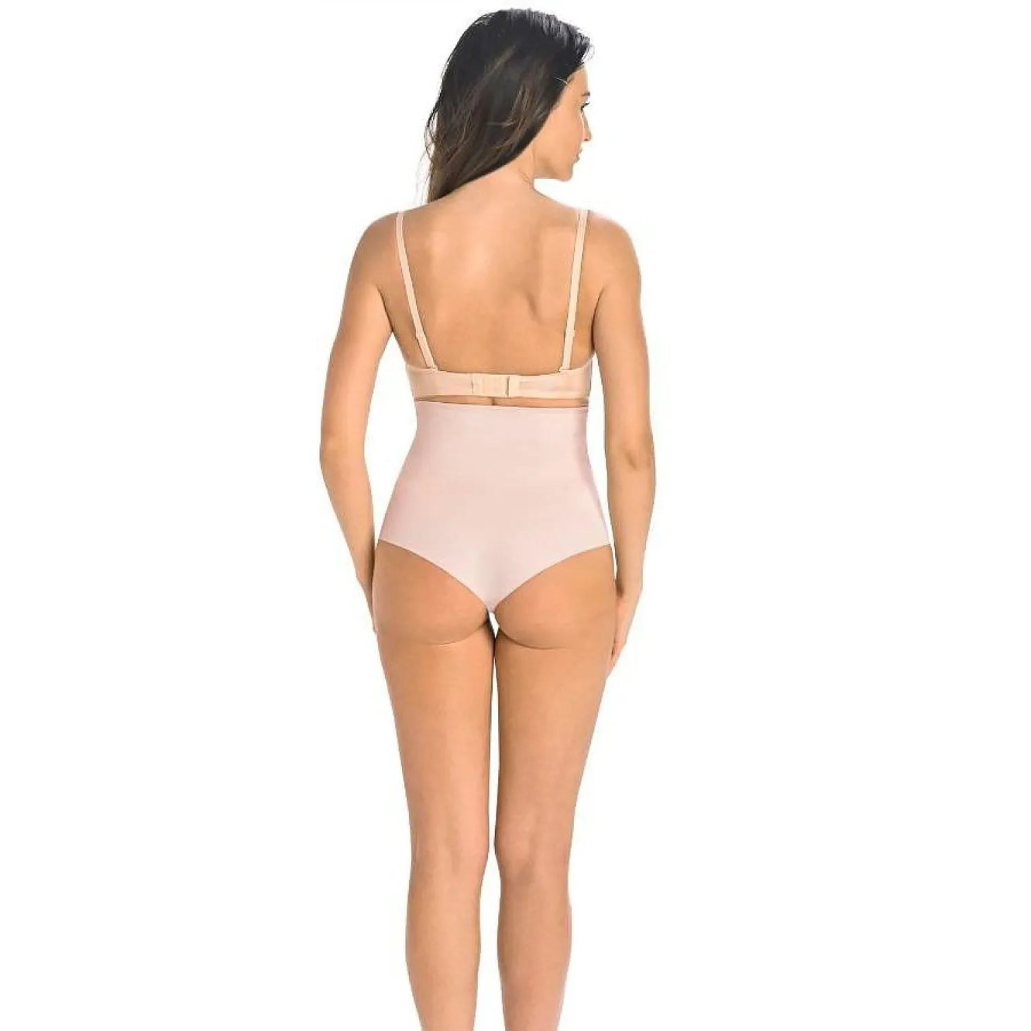 Culotte noire sans couture Teyli 198115, taille haute, élastique, affine silhouette, entrejambe coton, découpe laser.