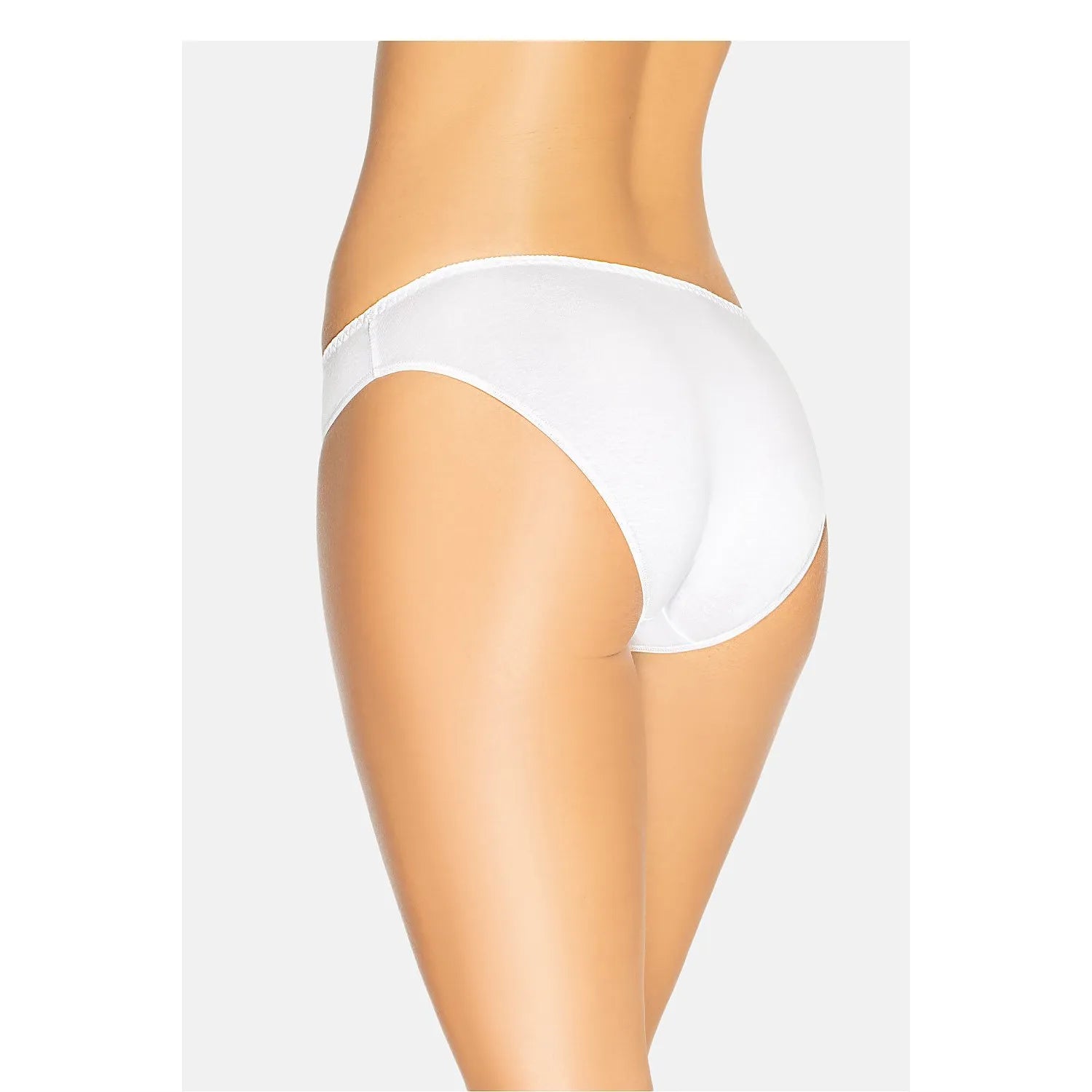 Culotte blanche en bambou Teyli, coupe classique, couvrante et confortable, met en valeur sans marquer la peau.