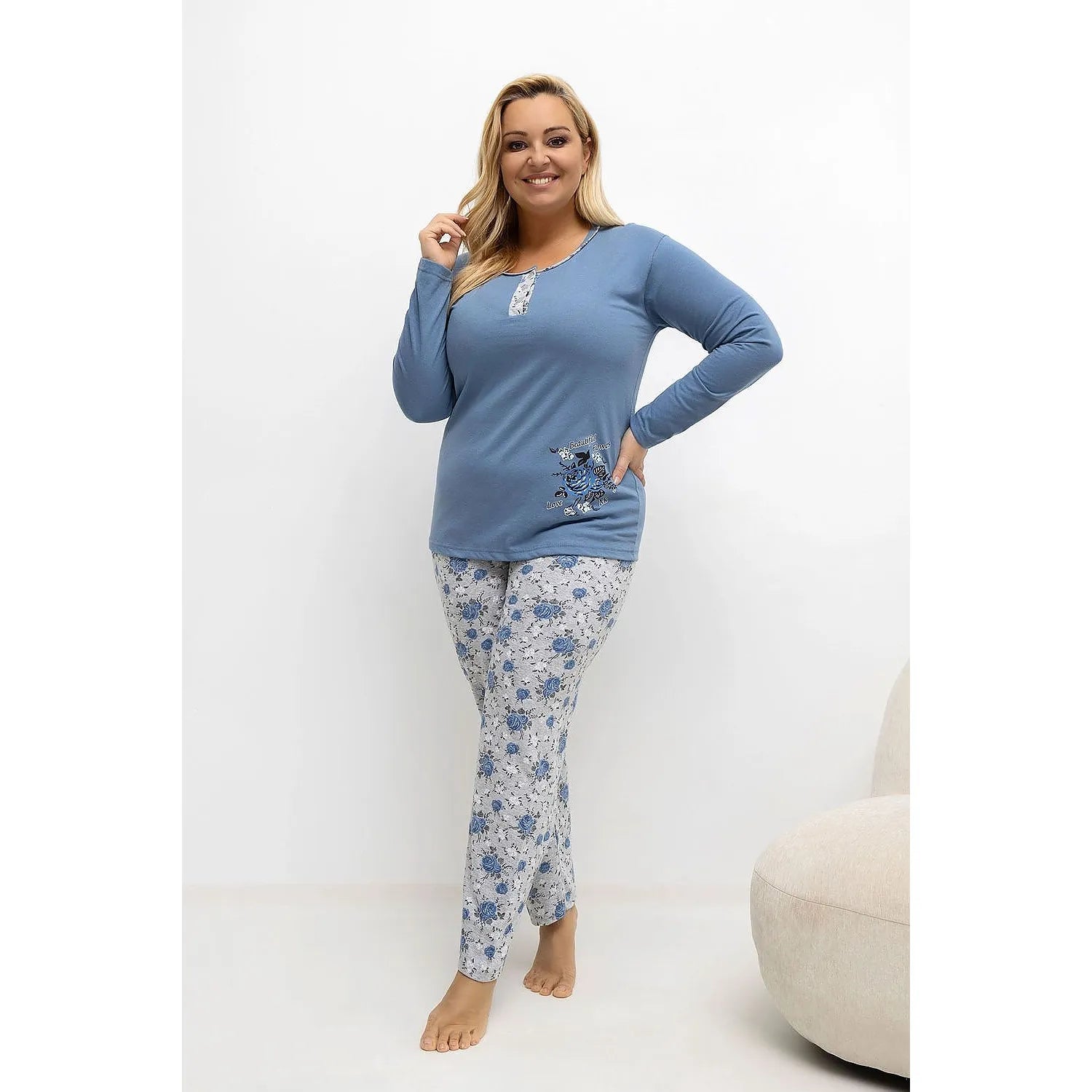 Pyjama Taille Plus model 221189 Forever Pink