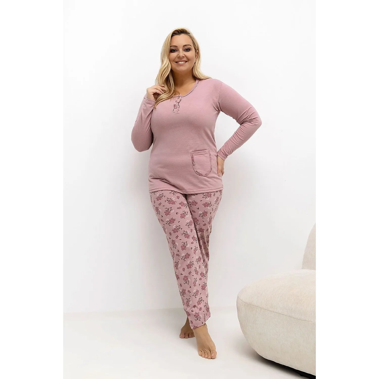 Pyjama Taille Plus model 221193 Forever Pink