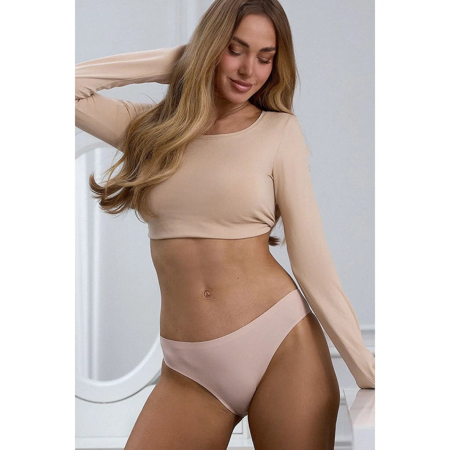 Culottes sans couture beiges confort silhouette femmes Pure Sin BASIC 222618