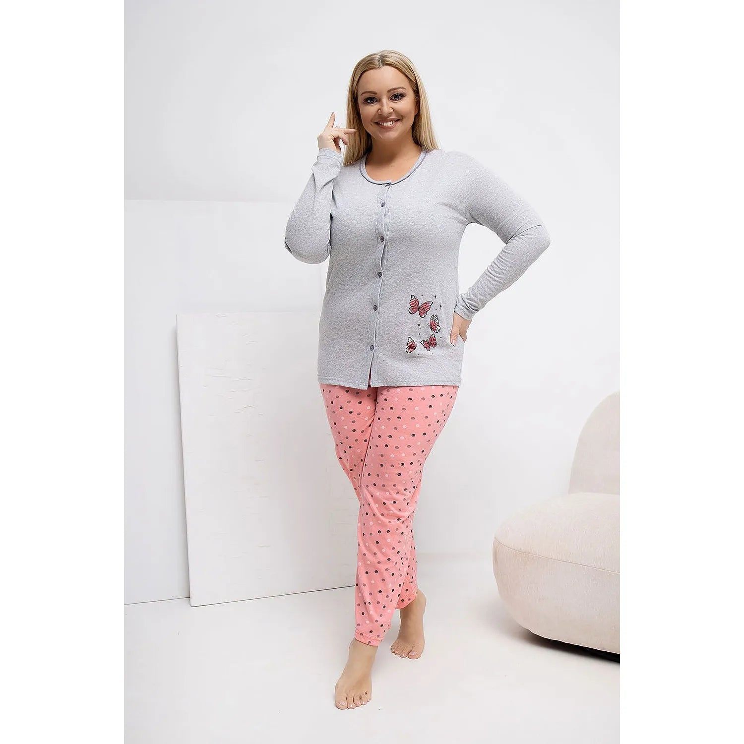 Pyjama Taille Plus model 223305 Forever Pink
