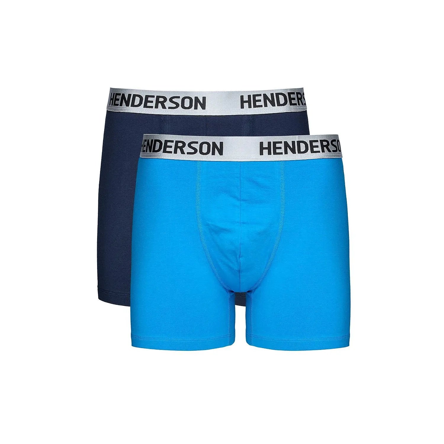 Deux boxers homme bleu marine, style moderne, jambes longues, confort optimal, tissu doux et respirant.