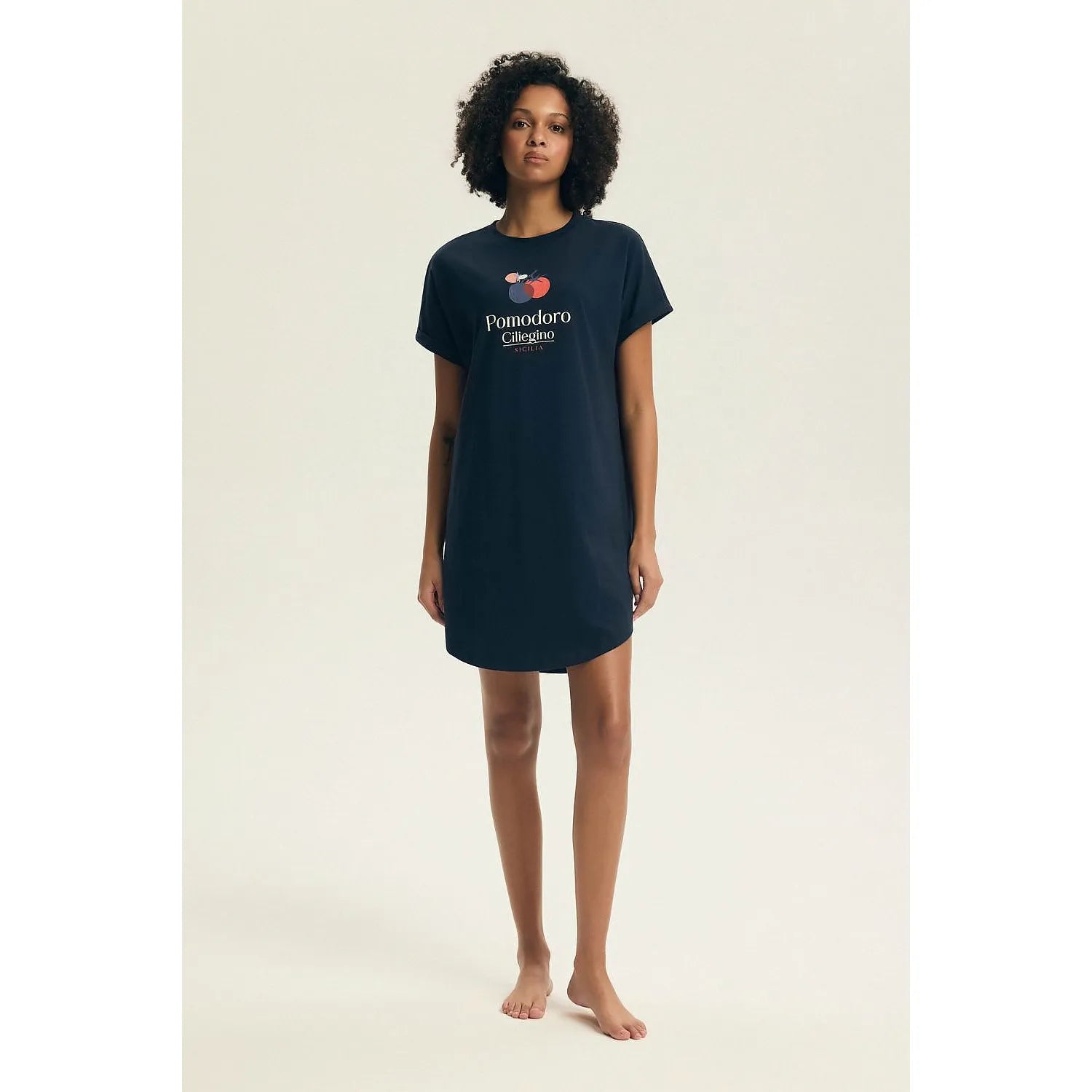 Chemise nuit femme coton respirant manches courtes élégante confortable Henderson 225448