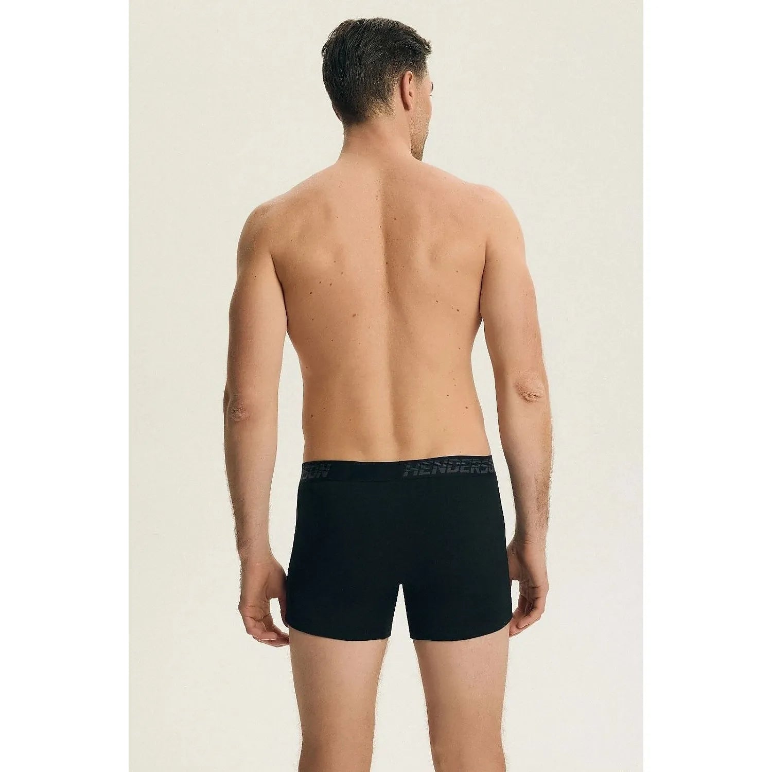 Boxers noirs pour hommes en coton respirant, modèle Henderson 226601, pack de 3, confort et style moderne.