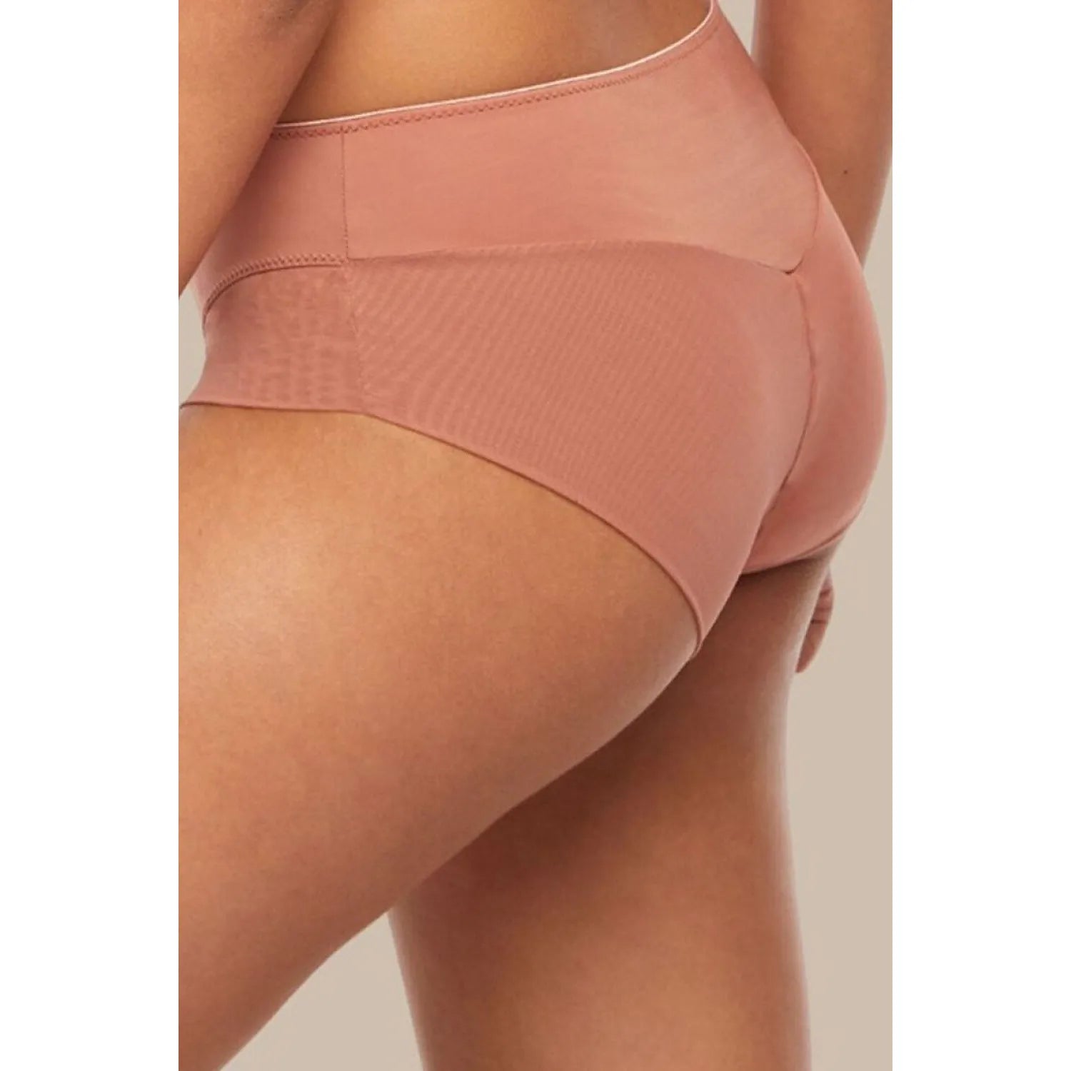 Culottes taille haute rose foncé Kinga P-861/2, confort et modelage silhouette, invisibles sous vêtements.