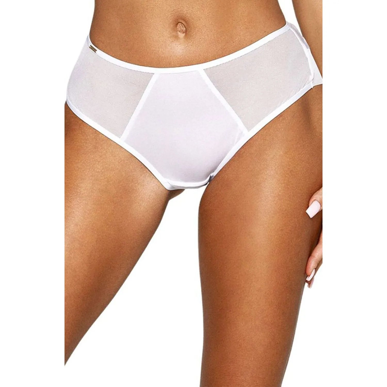 Culottes blanches confort microfibre tulle double Lou P-932/2 femme sculptante